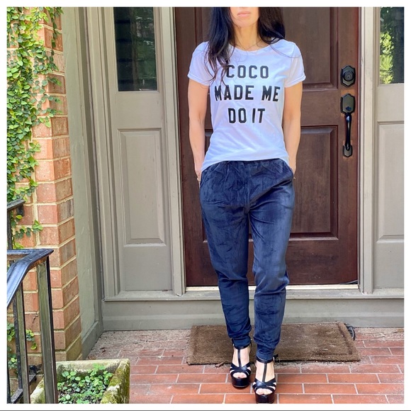 ✨LAST ONES✨Solid Velour Drawstring Jogger Pants - Picture 8 of 8